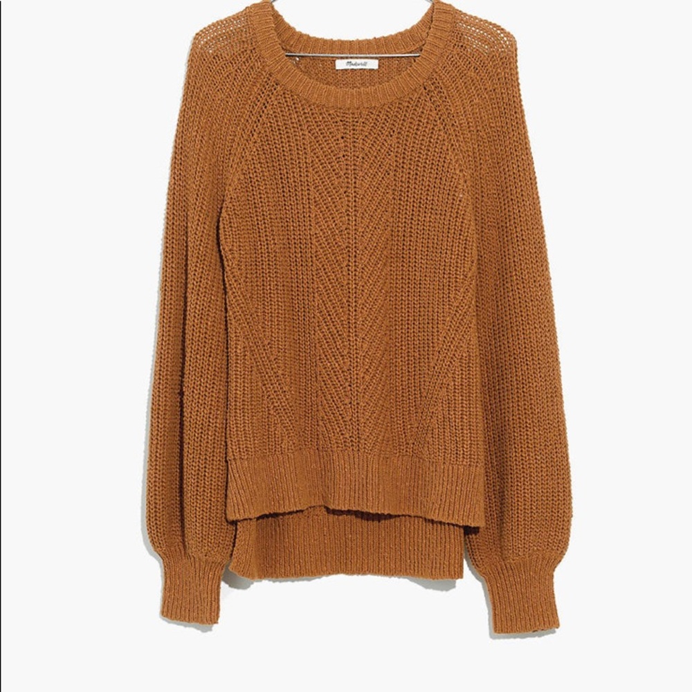 NWT madewell balloon sleeve pullover sweater